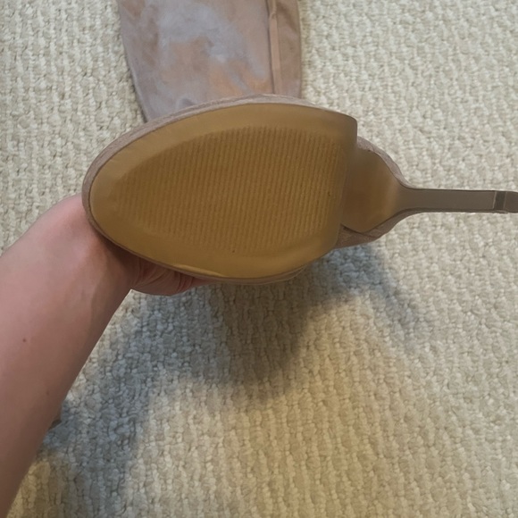 Brand New Charlotte Russe Knee High Tie-Up Suede Boots Size 7 - Picture 4 of 4